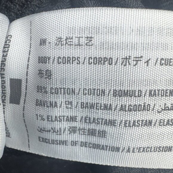 Abercrombie & Fitch Black Mom Short High Rise Distressed Raw Hem Denim Shorts 00 - Picture 3 of 10